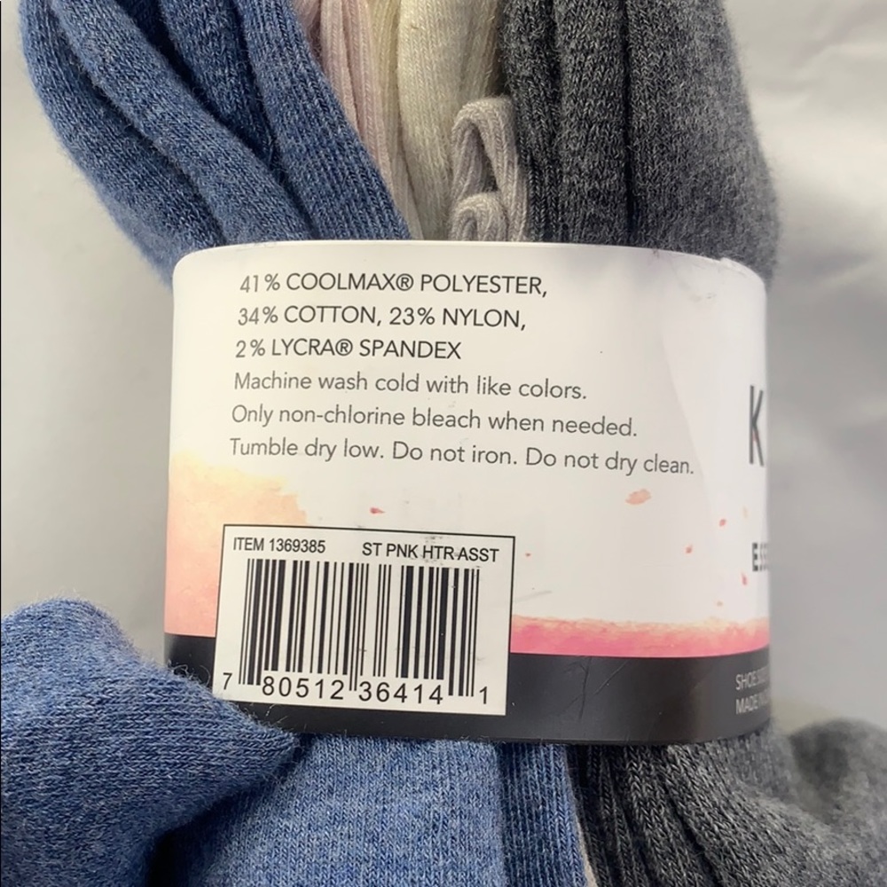 K.Bell Women’s essentials crew socks 5-pack - Picture 5 of 6